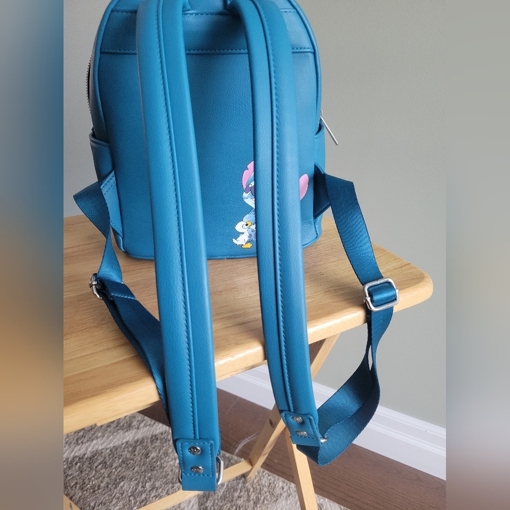 RARE Stitch and Duckling Loungefly Disney Backpack - Picture 7 of 12